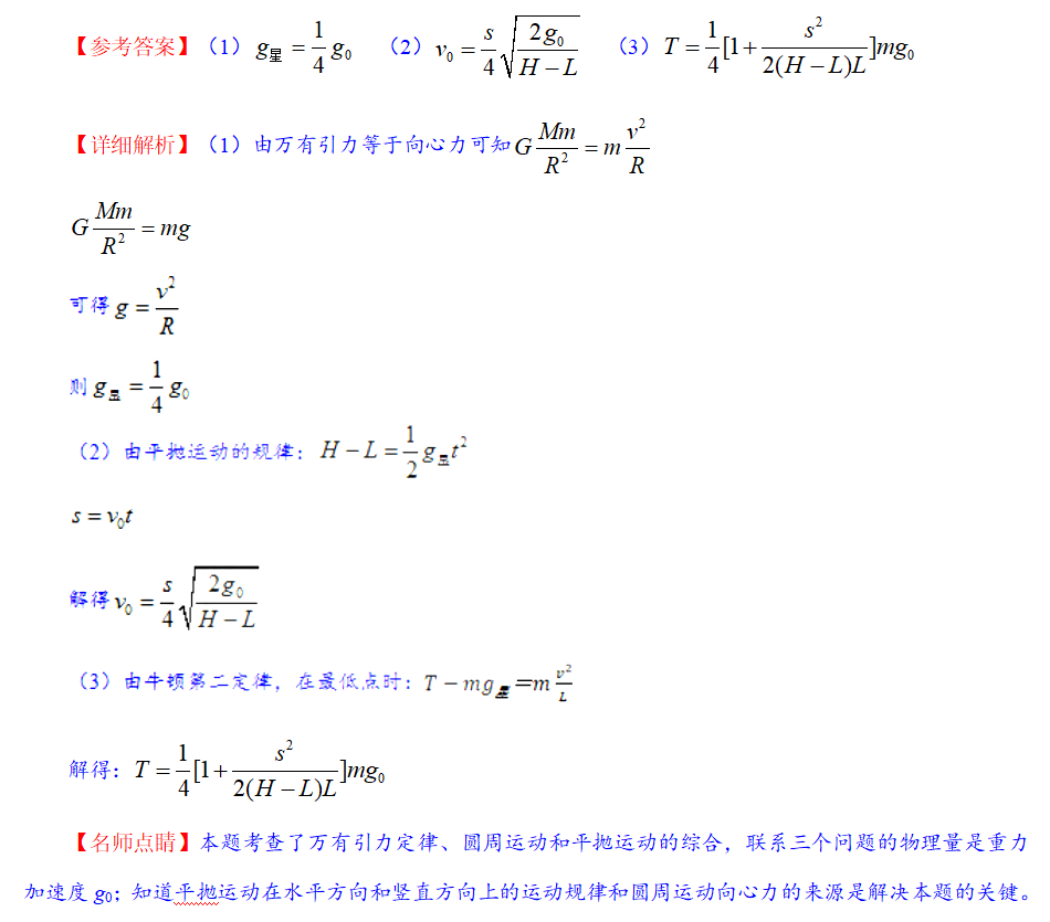 高考物理考点 万有引力定律及其应用 王羽课堂